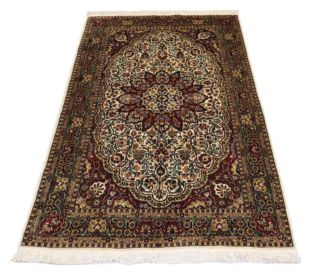 Seidenteppich - Kaschmir Seide 170 x 109 cm Teppichbrücke