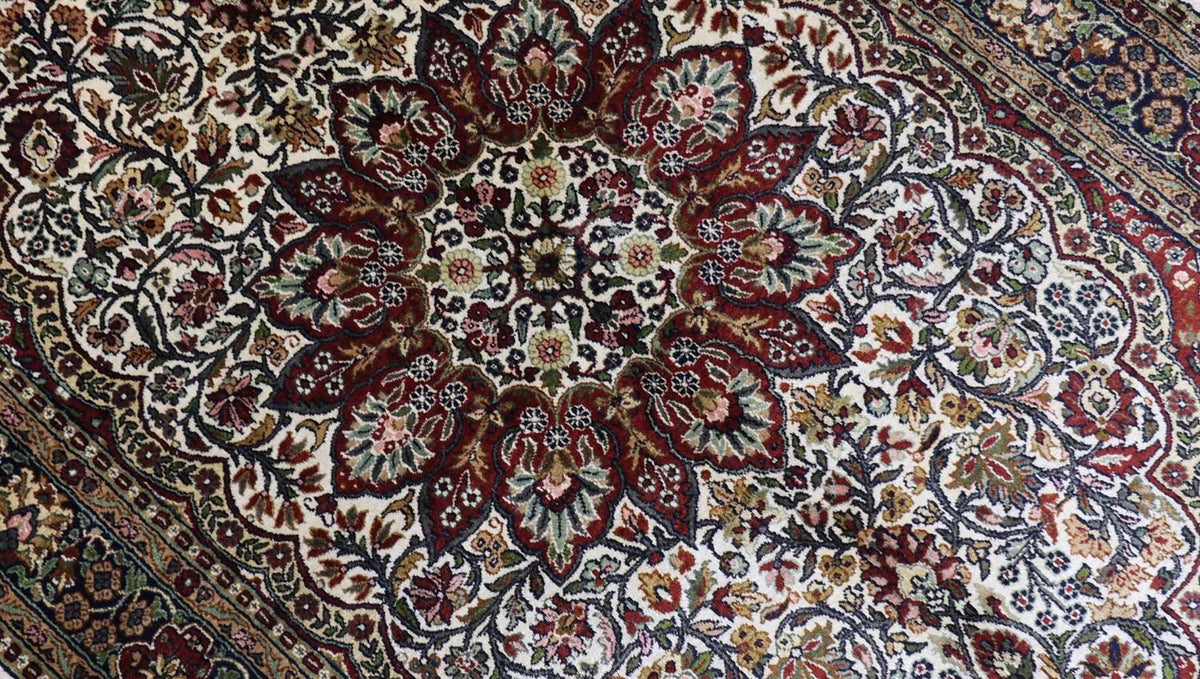 Seidenteppich - Kaschmir Seide 170 x 109 cm Teppichbrücke