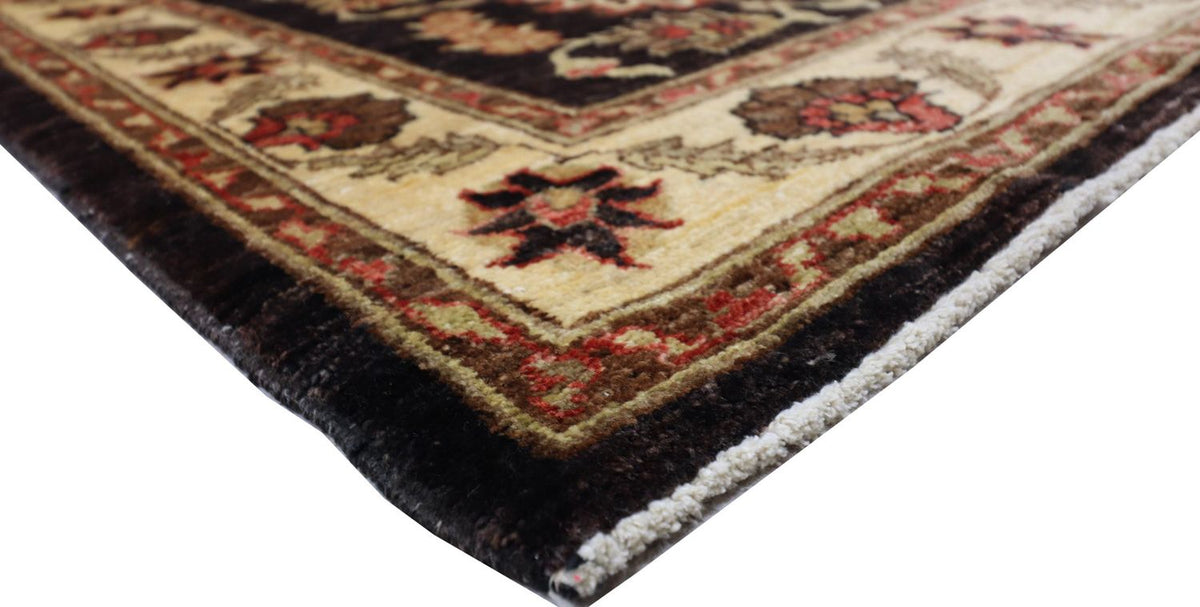 Ziegler Teppich 125 x 89 cm - dunkelbraun