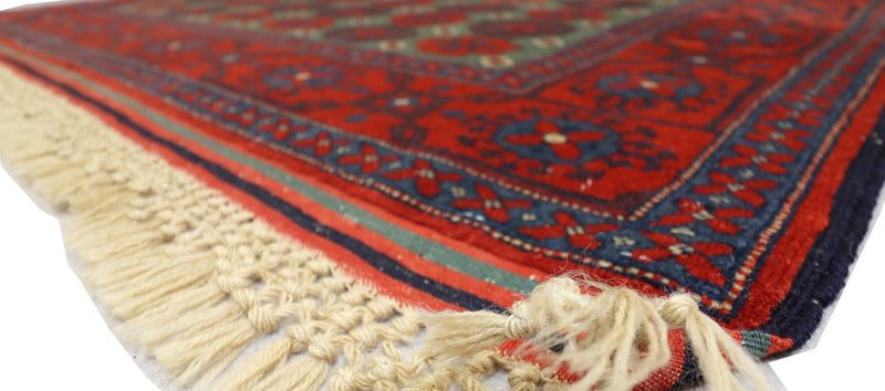 Afghan Teppich 170 x 130 cm - dunkelrot
