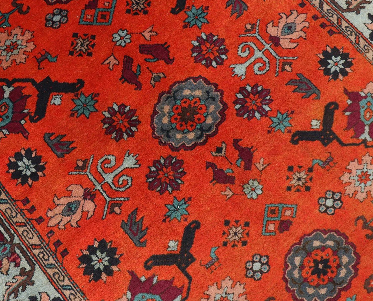 Orientteppich 210 x 133 cm - dunkelrot
