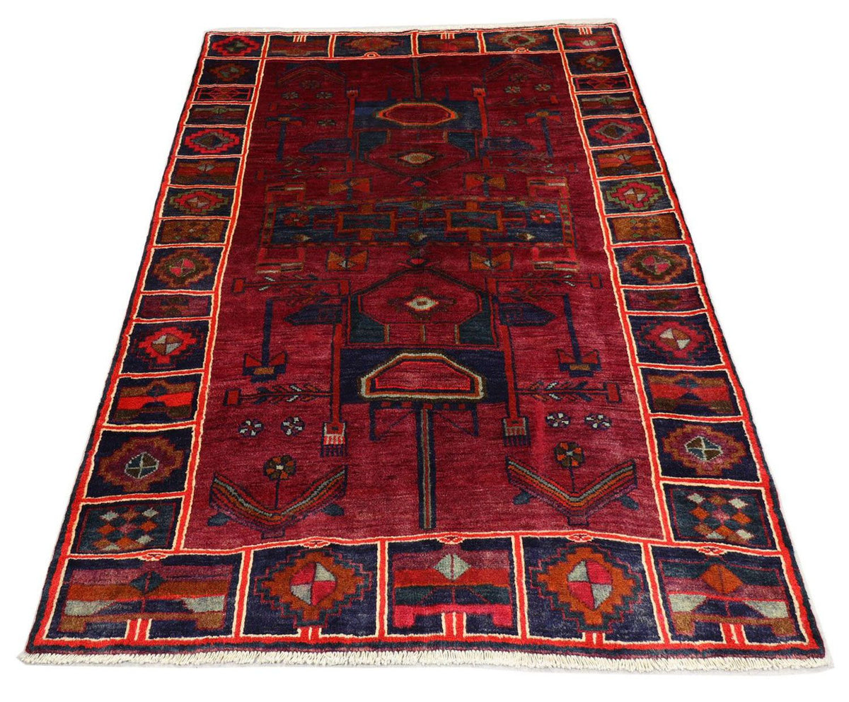 Gabbeh Teppich - Loribaft Perser 220 x 160 cm - hellrot