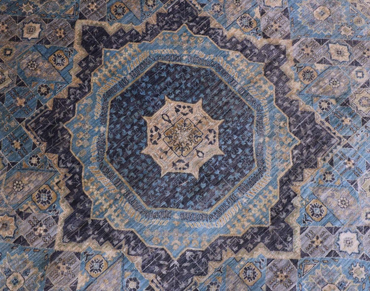 Ziegler Teppich 427 x 313 cm - blau