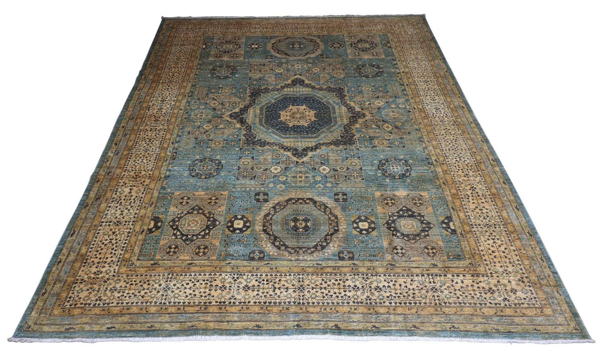 Ziegler Teppich 427 x 313 cm - blau