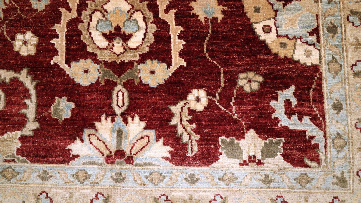 Ziegler Teppich 357 x 276 cm - dunkelrot