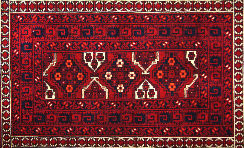 Afghan Teppich 250 x 170 cm - rot