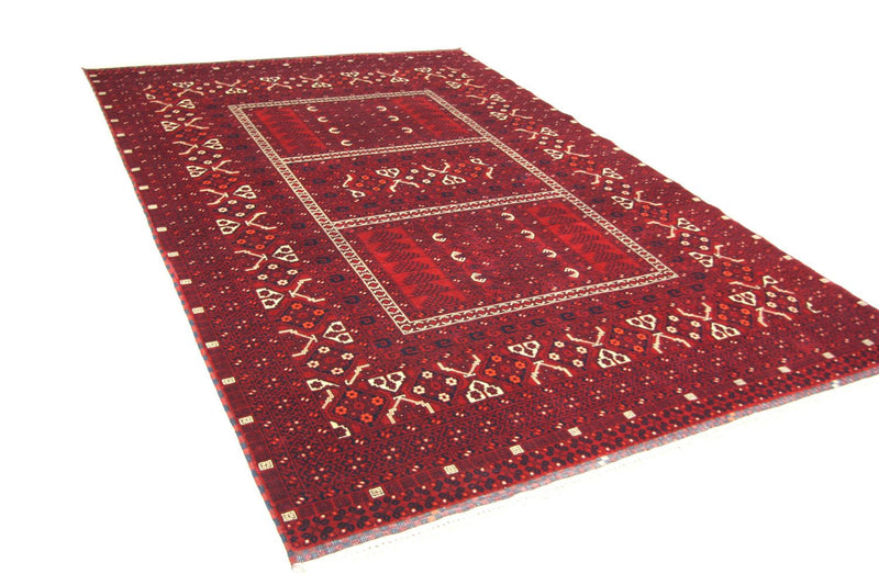 Afghan Teppich 250 x 170 cm - rot