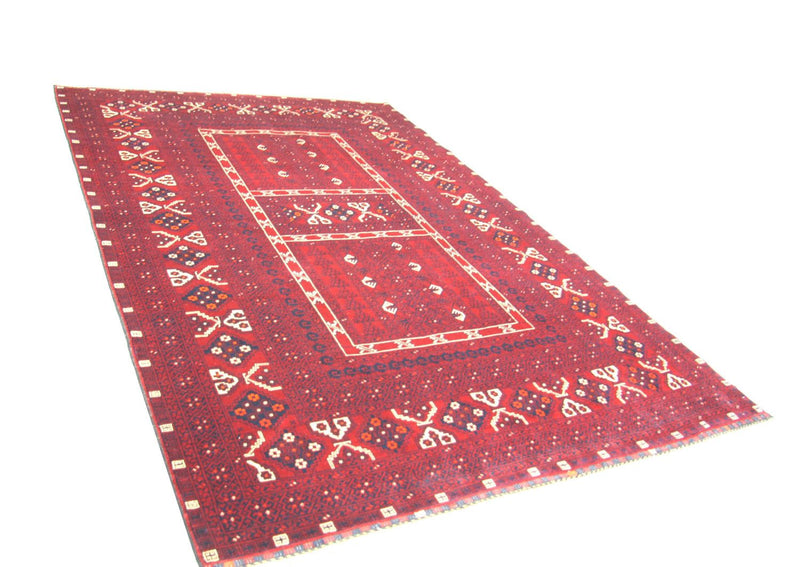 Afghan Teppich 230 x 177 cm - rot