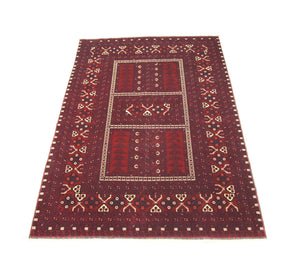 Afghan Teppich 246 x 163 cm - rot