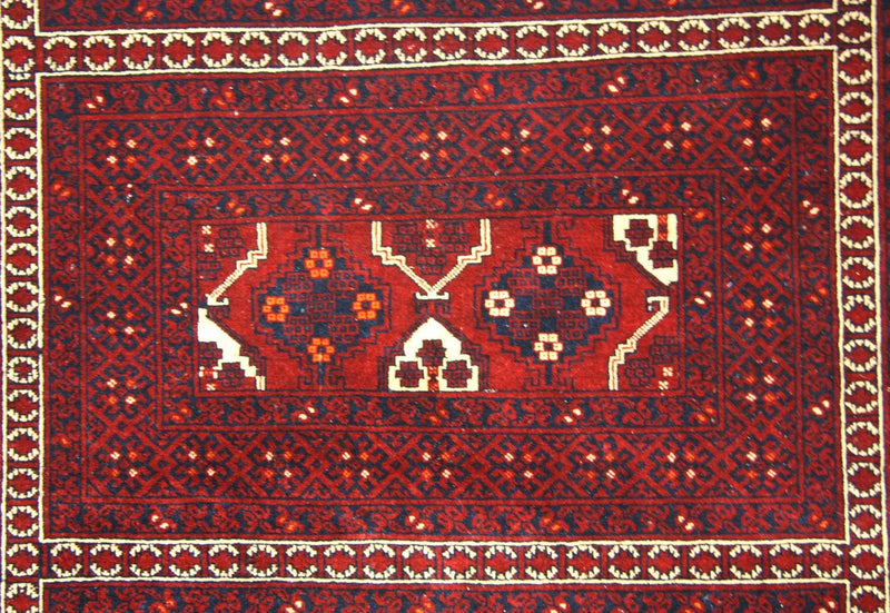 Afghan Teppich 246 x 163 cm - rot