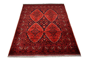 Afghan Teppich - Kunduz 274 x 197 cm - rot