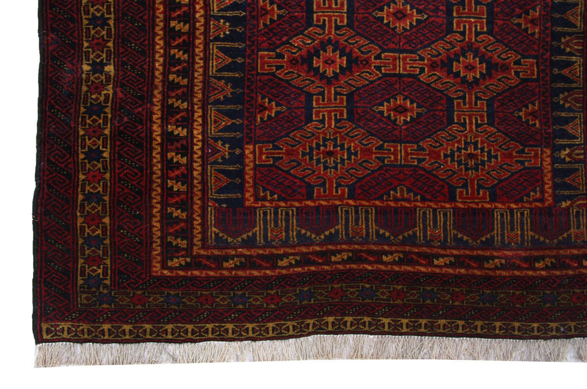 Afghan Teppich 152 x 95 cm - rot