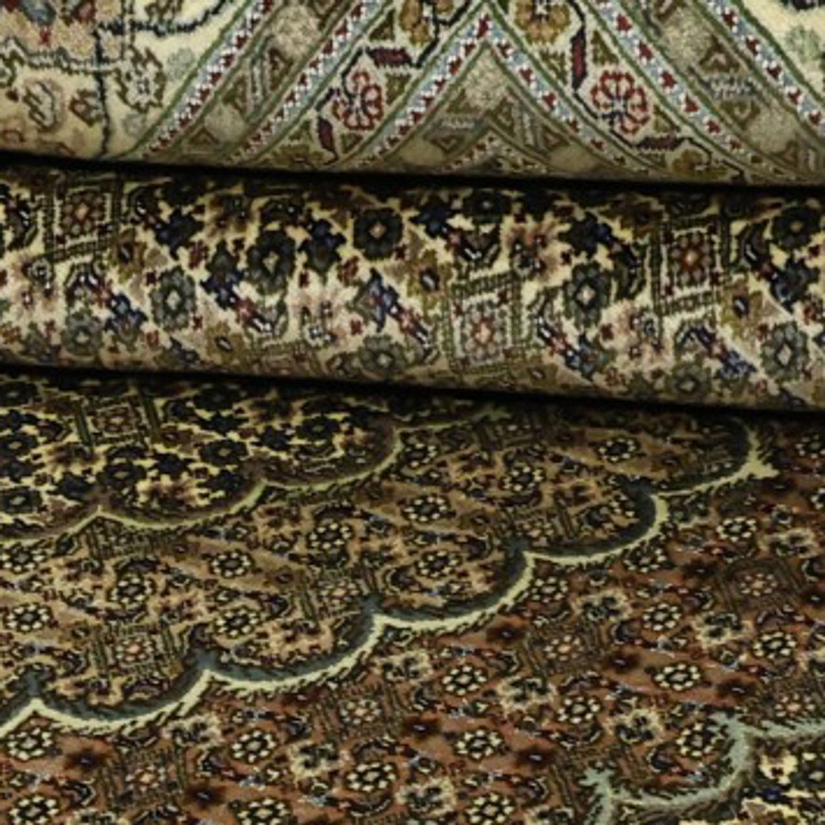 Perserteppich - Täbriz - Royal - Royal - 309 x 199 cm - silber