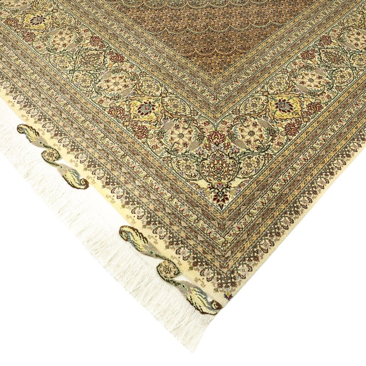 Perserteppich - Täbriz - Royal - Royal - 351 x 250 cm - dunkelbeige