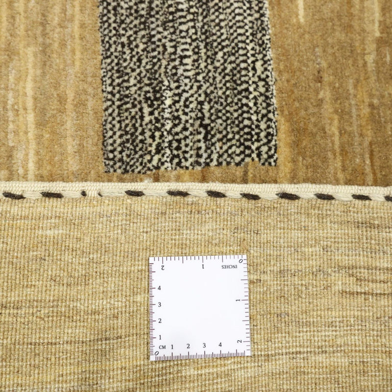 Gabbeh Teppich - Loribaft Perser quadratisch  - 200 x 194 cm - dunkelbeige