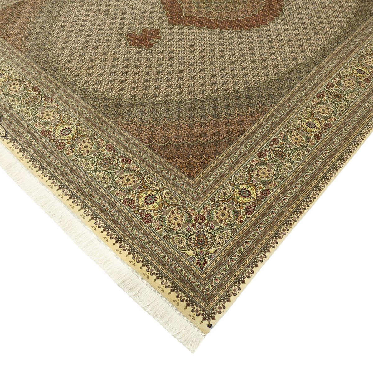 Perserteppich - Täbriz - Royal - Royal - 336 x 252 cm - taupe