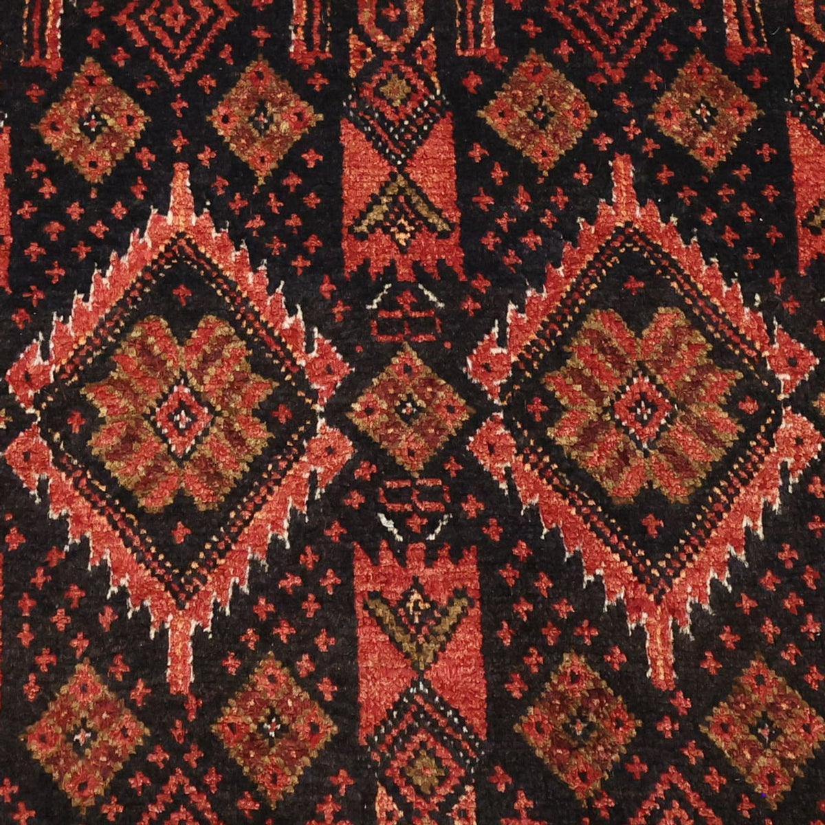 Läufer Belutsch - 205 x 105 cm - dunkelrot