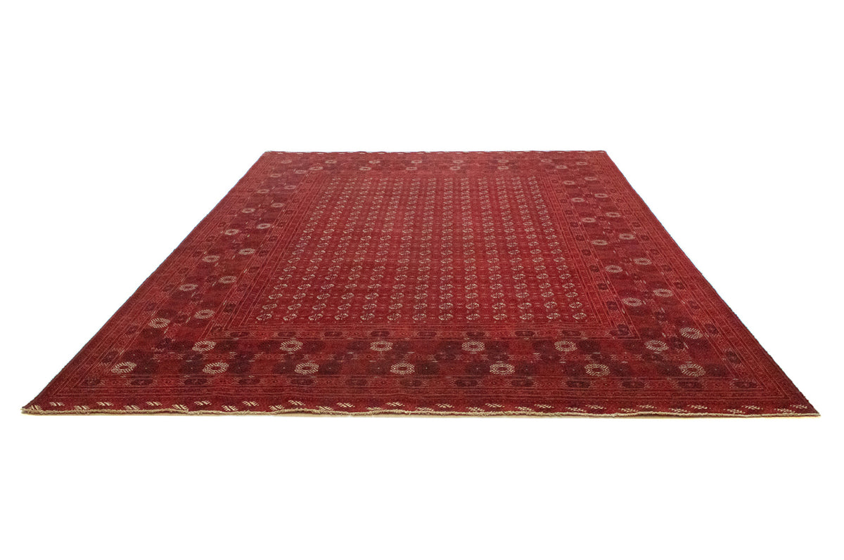 Afghan Teppich - Buchara 390 x 292 cm - dunkelrot