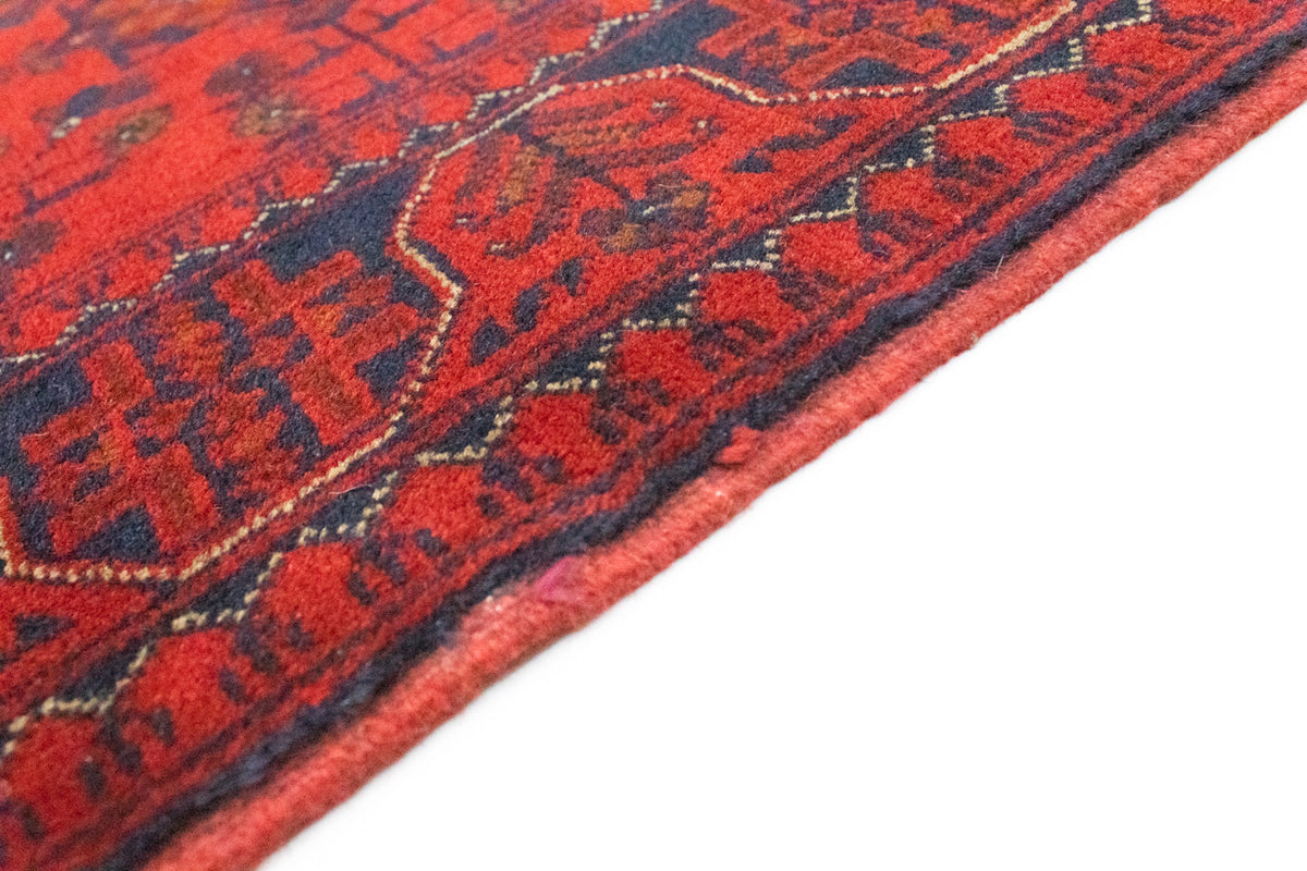 Afghan Teppich - Kunduz 147 x 105 cm - rot