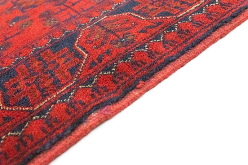 Afghan Teppich - Kunduz 147 x 105 cm - rot