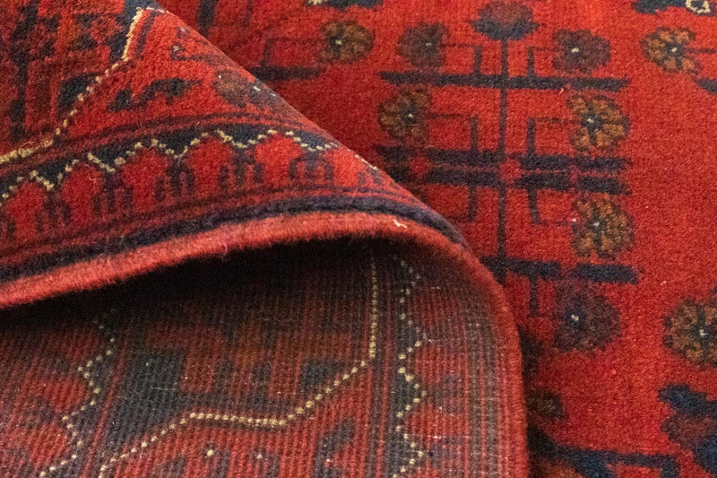Afghan Teppich - Kunduz 147 x 105 cm - rot