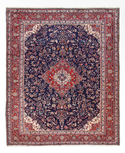 Sarough Teppich 305x377cm - Perserteppich - dunkelblau