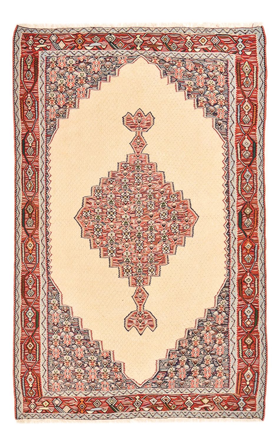 Kelim Teppich - Oriental - 242 x 155 cm - beige