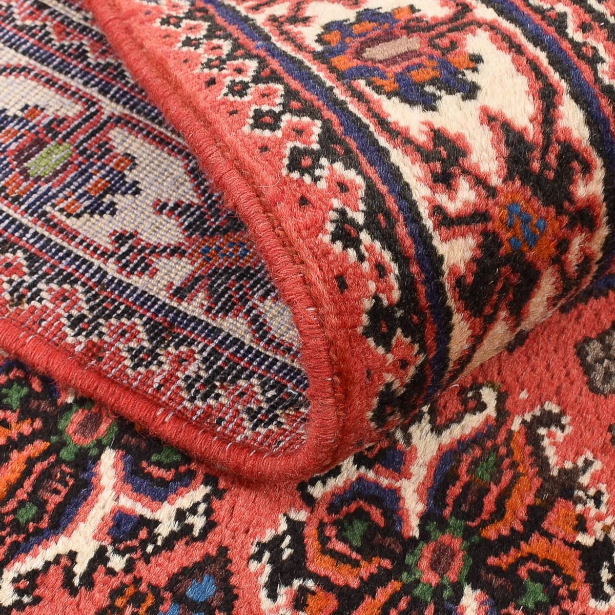 Perserteppich - Nomadic - 161 x 110 cm - hellrot