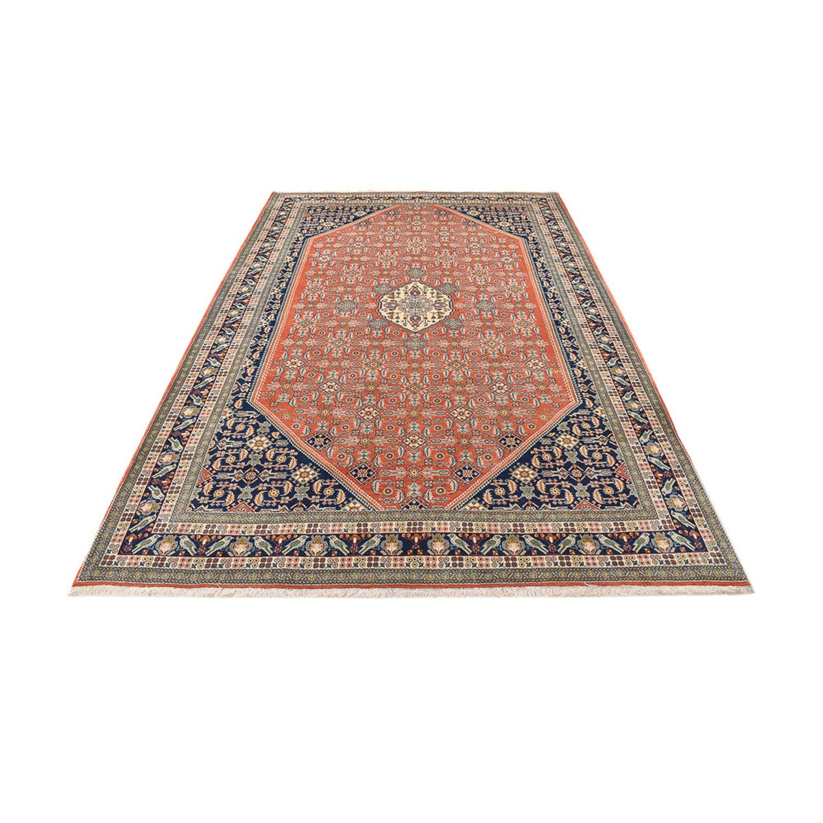 Gabbeh Teppich - Kaschkuli Perser - 306 x 203 cm - hellrot