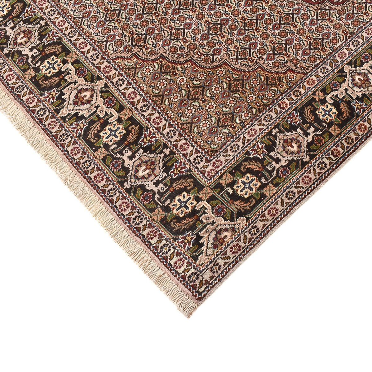 Perserteppich - Täbriz - Royal quadratisch  - 202 x 196 cm - hellbraun