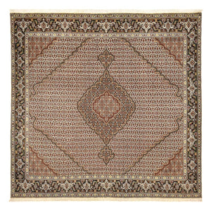 Perserteppich - Täbriz - Royal quadratisch  - 205 x 204 cm - braun