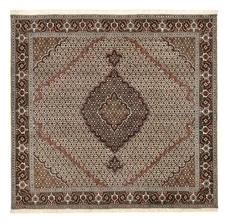 Perserteppich - Täbriz - Royal quadratisch  - 200 x 200 cm - braun