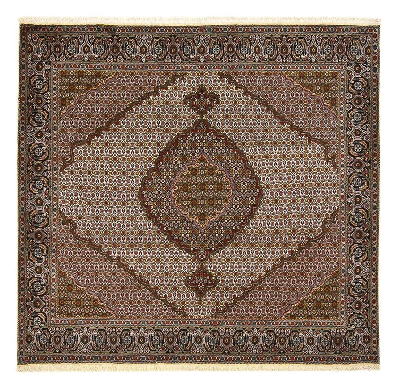Perserteppich - Täbriz - Royal quadratisch  - 203 x 200 cm - braun