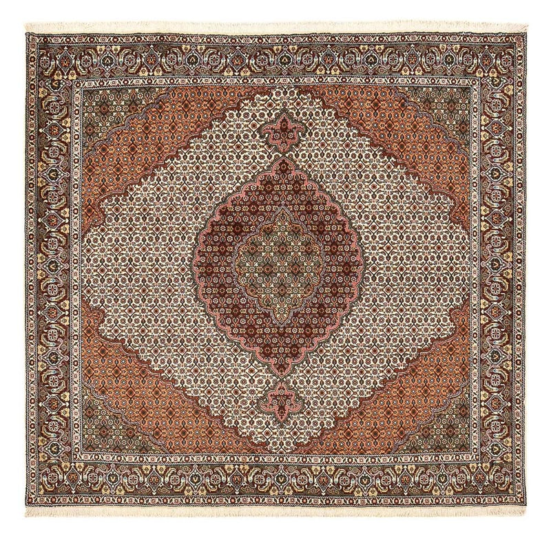 Perserteppich - Täbriz - Royal quadratisch  - 203 x 199 cm - mehrfarbig
