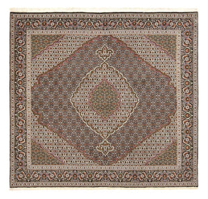Perserteppich - Täbriz - Royal quadratisch  - 200 x 197 cm - braun