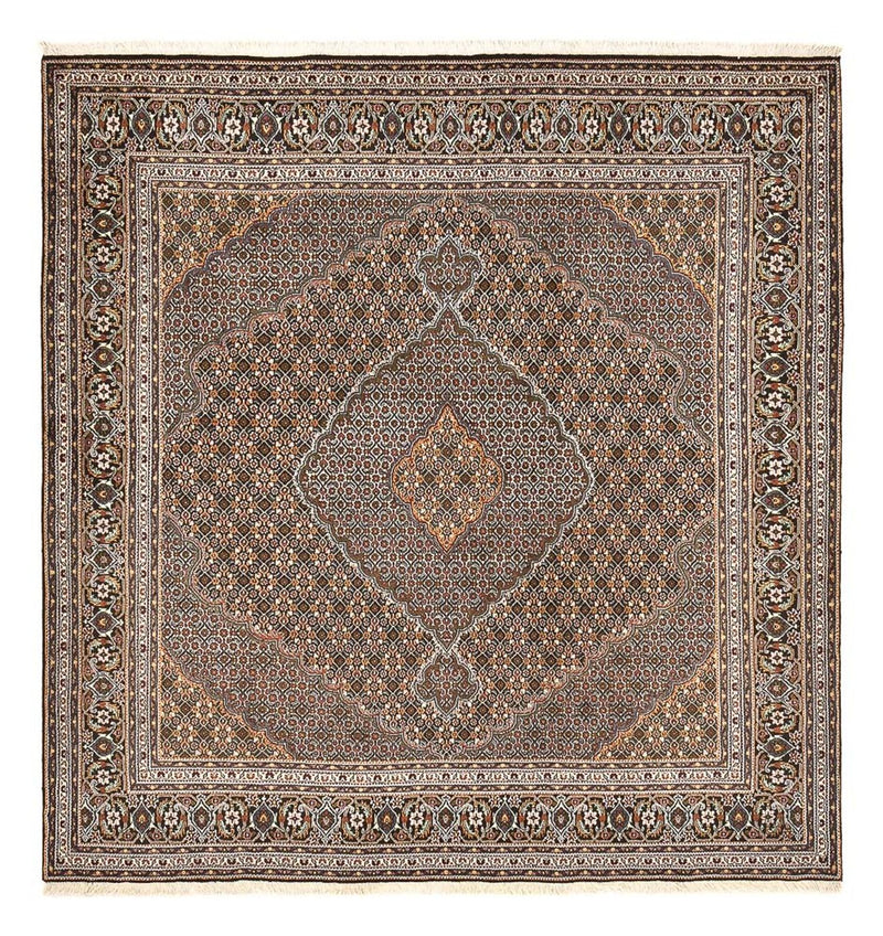 Perserteppich - Täbriz - Royal quadratisch  - 212 x 198 cm - braun
