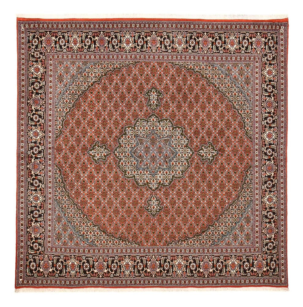 Perserteppich - Täbriz - Royal quadratisch  - 245 x 245 cm - rost