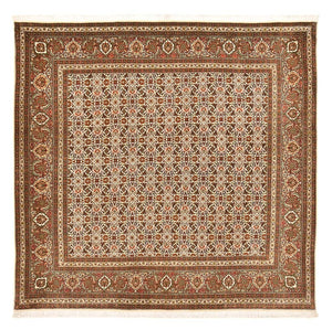 Perserteppich - Täbriz - Royal quadratisch  - 200 x 199 cm - dunkelbeige