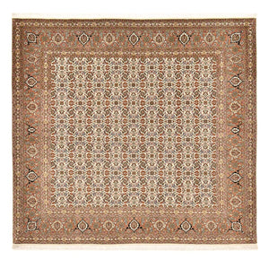 Perserteppich - Täbriz - Royal quadratisch  - 201 x 197 cm - dunkelbeige