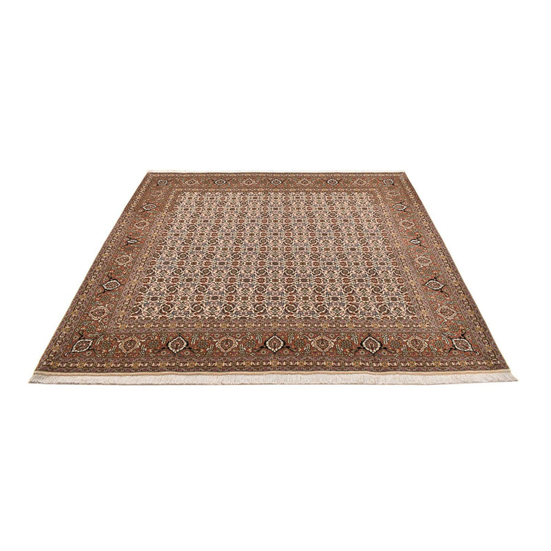 Perserteppich - Täbriz - Royal quadratisch  - 201 x 197 cm - dunkelbeige