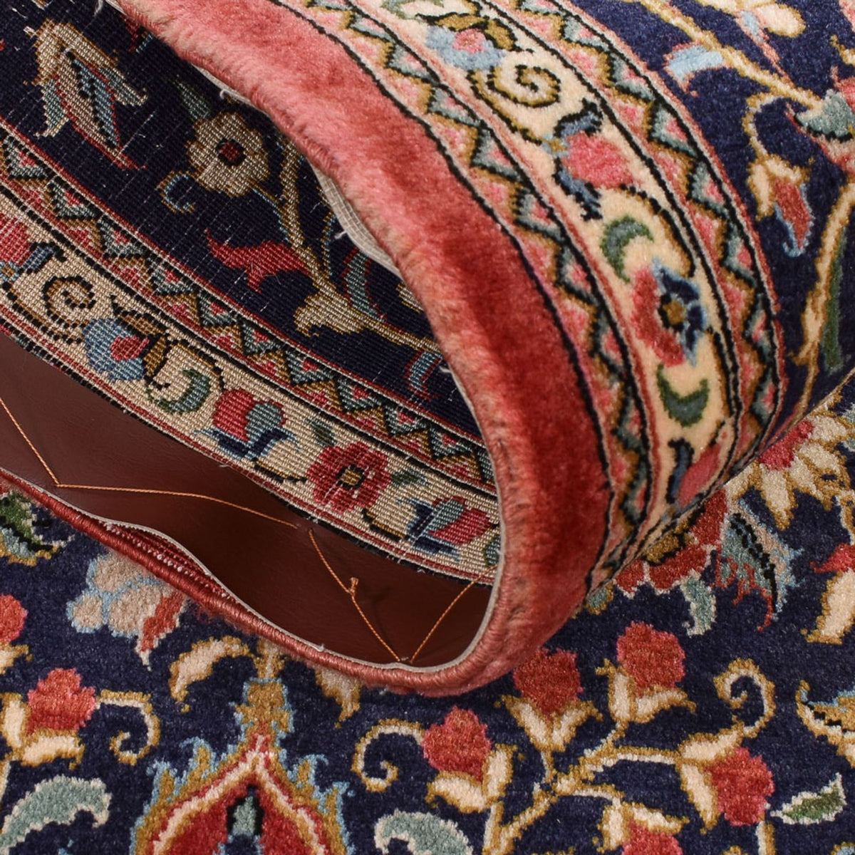 Läufer Perser - Ghom - 224 x 62 cm - mehrfarbig