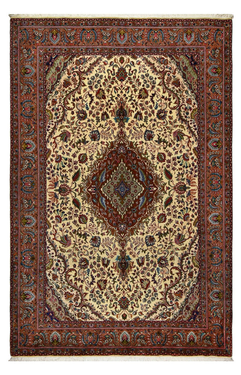 Perserteppich - Täbriz - Royal - 312 x 206 cm - dunkelbeige