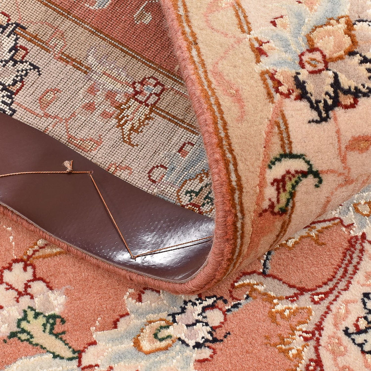 Läufer Perser - Täbriz - Royal - 203 x 80 cm - hellrot