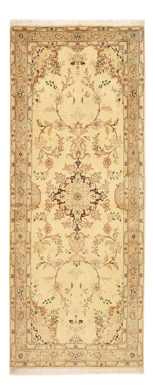 Läufer Perser - Täbriz - Royal - 205 x 81 cm - beige