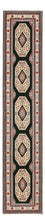 Läufer Perser - Täbriz - Premium - 370 x 75 cm - dunkelblau