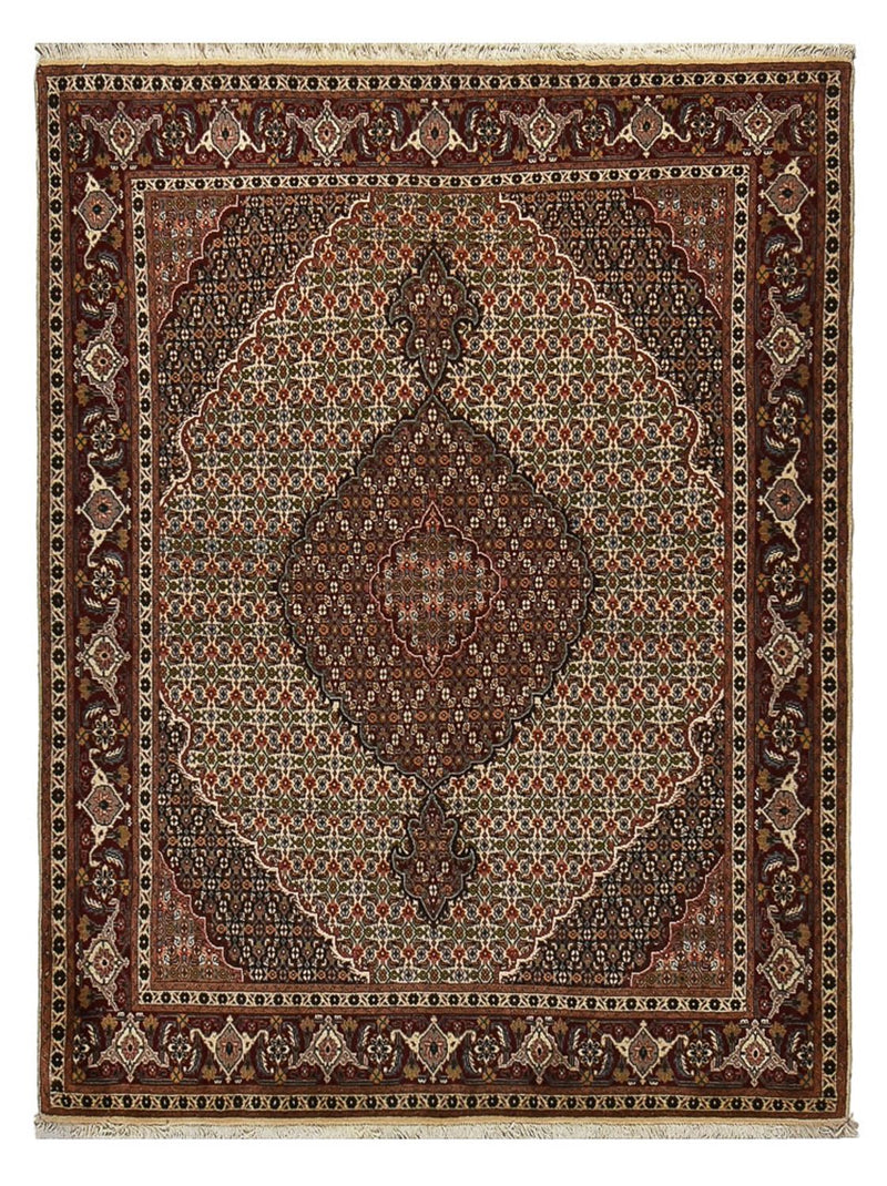 Perserteppich - Täbriz - Royal - 203 x 156 cm - hellbraun