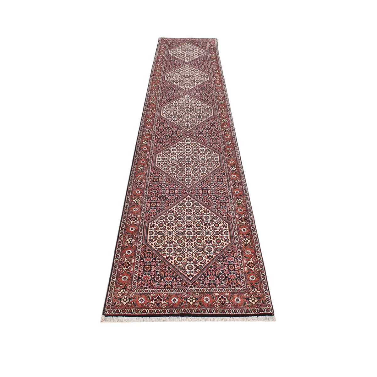 Läufer Perser - Bidjar - 394 x 73 cm - braun