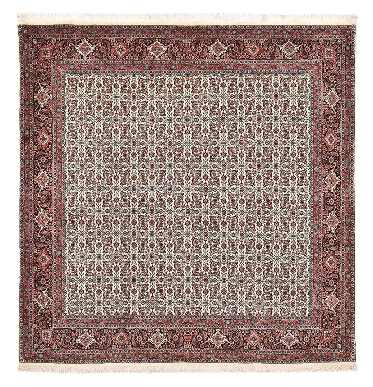 Perserteppich - Bidjar quadratisch  - 210 x 199 cm - mehrfarbig
