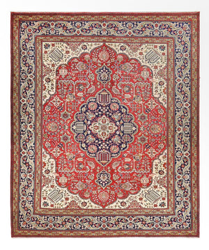 Perserteppich - Täbriz - Royal - 376 x 305 cm - rot