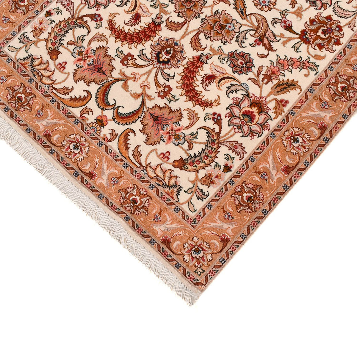 Läufer Perser - Täbriz - Premium - 314 x 80 cm - beige
